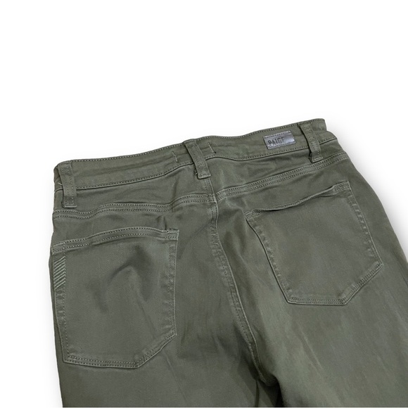 Paige Daryn Ankle Zip Olive Green Zip Pockets Stretch Pants‎ Size 29 / 29 x 27 - Picture 5 of 8